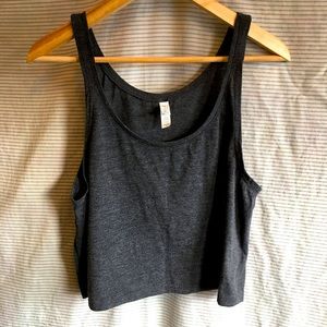 Bella + Canvas Charcoal Crop Tank S